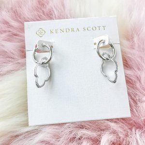 Kendra Scott Silver Abbie Convertible Huggie Earrings
